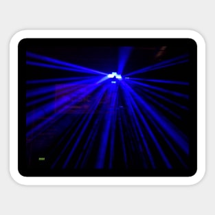 BLUE LASER UFO Sticker